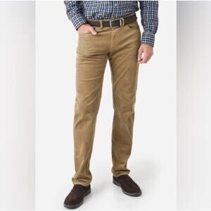 Peter Millar Crown Superior Soft Corduroy 5 Pocket Pants Khaki Men’s Size 32x33